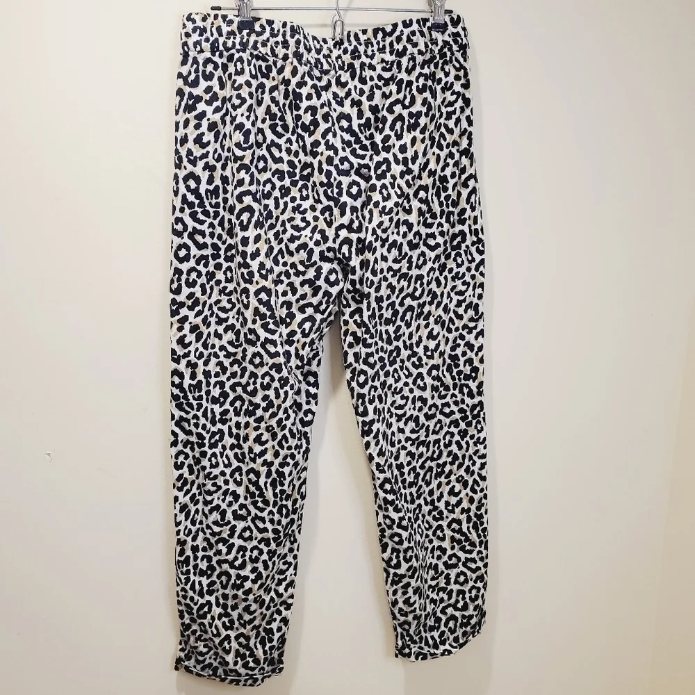 J crew Cheetah animal print Casual ankle length pants size 10
